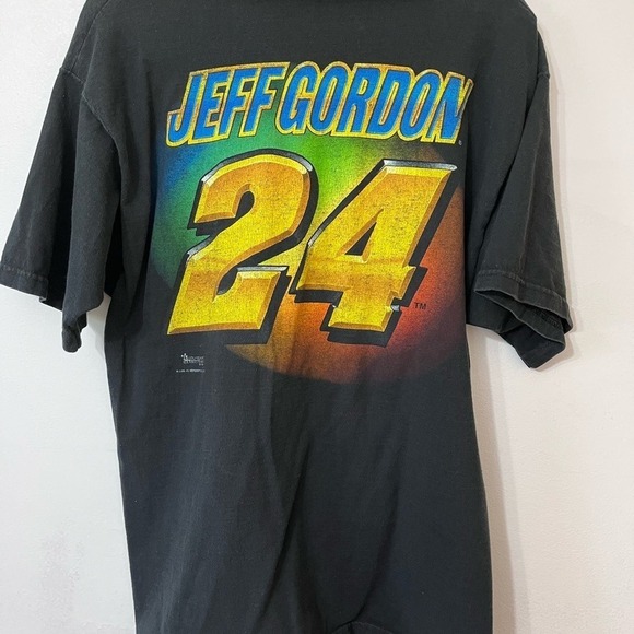 Vintage 1996 Dupont Refinish Racing #24 Jeff Gordon NASCAR T-Shirt Men's Sz Lrg - Picture 2 of 5